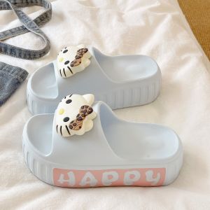 Student Summer Cartoon Thick Sole Height-increasing Slip-resistant Indoor Home EVA Sandals