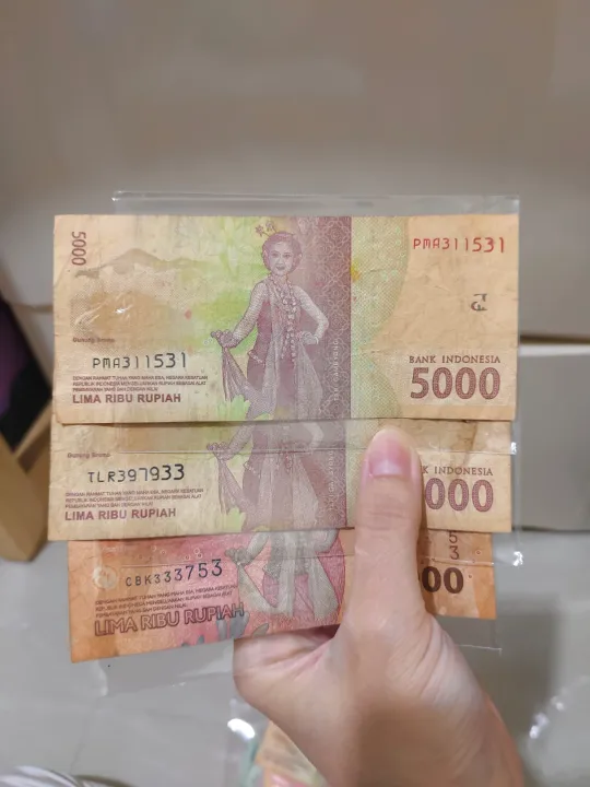 Uang%20bibit%20%20Ganjil%20Uang%20Asli%20pecahan%205000%20rupiah%20no%20seri%20CDB359953(%20UANG%20ASLI%20BEKAS)%20-%20Image%202