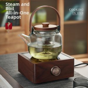 Heat-Resistant Borosilicate Glass Tea Pot For Steaming And Boiling