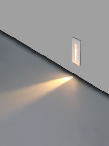 Smart Human Body Induction Short Stair Tread Light Embedded Wall Corner Hotel Corridor Lamp Understep Night Light