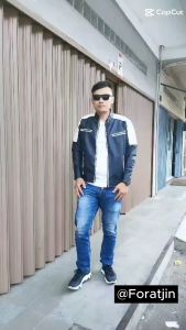 Atjin-Jaket kulit PRIA Motor Anti Angin Jaket Pria Model Klasik Korea Lambo Atjin Design [ 2 Warna]