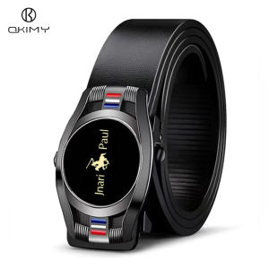 OKIMY เข็มขัดผู้ชายแฟชั่นหนังแท้สำหรับผู้ชายเข็มขัดเข็มขัดอัตโนมัติหรูหราคุณภาพสูงธุรกิจ