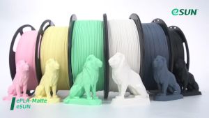 eSun ePLA-Matte 1.75mm 1KG 3D Printer Filament PLA Matte Pastel Mint Green Peach Pink Almond Yellow White Grey Black Gray Blue Khaki Brown Light Dark Orange Red Lilac FDM Printing Material