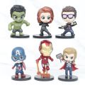 Action Figure Avengers | Pajangan Captain America Iron Man Thor Odinson Hulk Black Widow Hawkeye | Steve Rogers Tony Stark Bruce Banner Natasha Romanoff Clint Barton. 