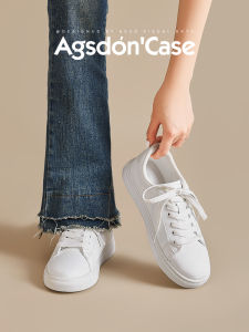 Agsdon Womens Classic Low-Top Sneakers Breathable Flat Bottom Casual Sport Shoes Spring Summer New Style Fashionable Leisure Footwear