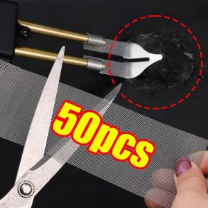 50PCS Car Bumper Stainless Steel Repair Net Plastic Crack Repair Net for Body Home Heat-resistant Metal Mesh Car Accessories