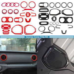 Car Interior Roof Speaker AC Air Vent Decoration Cover Trim Kits for Jeep Wrangler JL 2018 2019 Gladiator JT 2020-2026 2/4-Doors