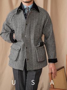 Retro Turn-Down Collar Warmth Jacket