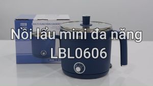 Nồi lẩu điện mini Lebenlang LBL0606 điều chỉnh được nhiệt dung tích 1500ML công suất 600W - bảo hành 2 năm