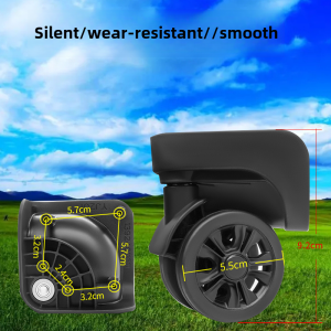 Universal Wheel Pull Cart Accessories YJ201 Durable Replacement Parts for Luggage Bags Wear-Resistant Small Wheels for Repair DM025