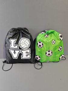 Superb Value Waterproof Drawstring Sports Bag Portable Storage Organizer Durable Double Shoulder Bag for Outdoor Activities