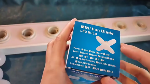 Led Folding Bulb Fan Blade Shaped Led Light Indoor LED Lighting 360 Degree Warehouse