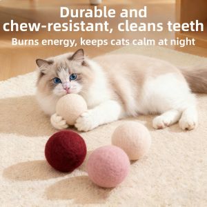 7o | Silent Wool Cat Toy Chasing Boredom Relief Durable
