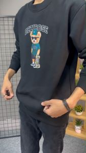 Dezirose Sweater Crewneck Bear Skate Fleece Tebal Premium Distro Size M-XXL (Pria & Wanita)