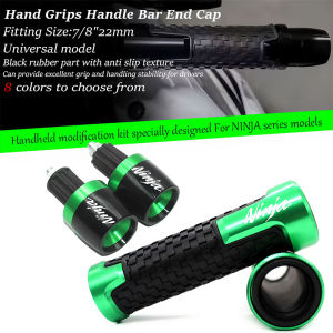 FIT For Ninja 250 300 400 500 650 1000 1000SX 1100SX Ninja650 Motorcycle Hand Grips Handle Bar End Cap