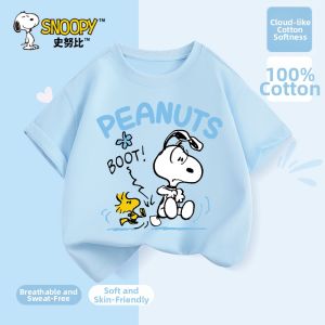 Snoopy | Cotton Short Sleeve T-Shirt for Children