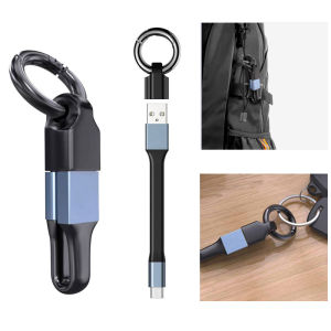 ♥100% sản phẩm gốc + Miễn phí vận chuyển♥2 Trong 1 Xách Tay Ngắn Mini dây chìa khóa USB Di Động Dữ Liệu cáp cho iPhone Samsung Xiaomi 3A Nhanh Chóng Sạc Micro USB C Loại C Cáp