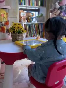 Topstudio Baby Go Magnetic Drawing Board Educational Toy for Boys Girls 3 4 5 6 Years Old Large Doodle Board with Magnetic Pen and Learning Cards Parent-child Interactive Games