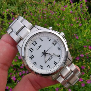 💥  Đồng Hồ Nam 💥  💫 ALBA Eco-Drive✨Radio Wave Control💫 Size 38.5 mm 💞Size Dây 18.5 cm 💞Chống Nước 💯Mét 🍀N.04