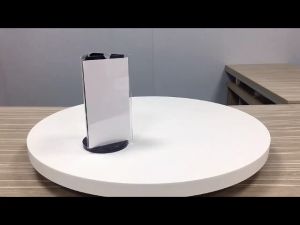 Acrylic Desktop Menu Holder 360 Degree Rotating Menu Display Stand Price List Ad Holder
