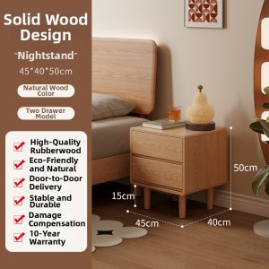 DONGMU | Solid Wood Small Home Bedside Table High-end