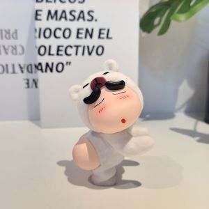 Flocking Crayon Shinchan Bear Car Hanging Ornament PVC Automotive Decoration Creative Gift High End Gift for Car Owners