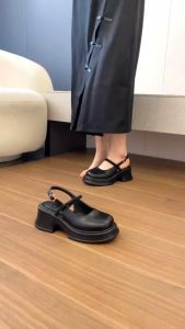 TZS Zenzy Jaeyeon Platform - Chunky Platform Shoes - Sepatu Platform Wanita - Sandal Wedges Wanita