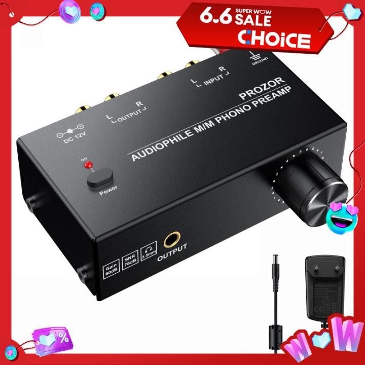 Phono preamplifier, Audiophile M/M Phono Preamp Preamplifier with Level