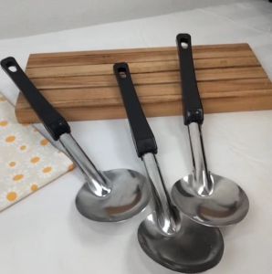 ทัพพี ทัพพีสแตนเลส ทัพพีทำอาหาร (แพค 12 ชิ้น) ทัพพีสแตนเลสอเนกประสงค์ ยาว 10.5 นิ้ว กว้าง 2.5 นิ้ว ใช้ตักอาหาร