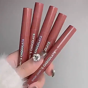 Set lip gloss cokelat isi 5 lipstik warna kopi matte warna bibir tahan lama.