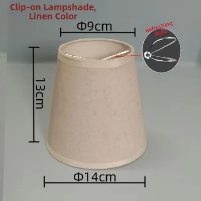 forsso | Clamp Bubble Lampshade Accessories E27 E14 Simplified Linen