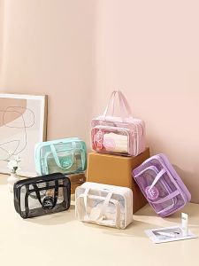 Makeup Wash BagTravel Cosmetic Bag Waterproof Portable Wash Bag Clear Waterproof Toiletry Pouch Bag