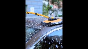 Chổi Rửa Xe Ô Tô Đa Năng Lau Kính Sàn Nhà Cong 15 Độ Với 3 Nấc Kéo Dài Sợi Lau Mềm Mịn Sạch Sẽ Tiện Lợi