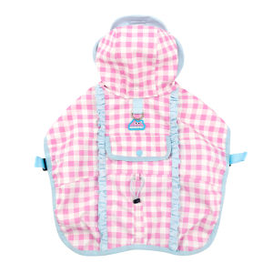 Mooki pet | Waterproof Grid Raincoat for Small Medium Dogs 2 Legs
