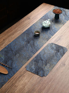 Tấm Trải Bàn Trà Hai Mặt Chống Thấm Nước Hình Chữ Nhật Sang Trọng Cách Nhiệt Tấm Trải Bàn Trà Phong Cách Trung Hoa Mới