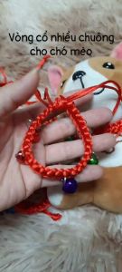 Vòng cổ chó mèo nhiều chuông kêu leng keng - phụ kiện chó mèo - dây cổ chó mèo thời trang