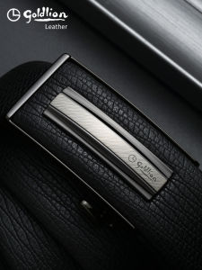 เข็มขัดหนังแท้สำหรับผู้ชาย Goldlion 2025 ฤดูร้อน หนังวัวชั้นบน หัวเข็มขัดแบบอัตโนมัติ หัวเข็มขัดแบบซ่อน ระดับไฮเอนด์ เข็มขัดสำหรับใส่ในกางเกง