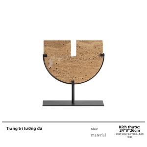 Trang Trí Phong Cách Zen Bằng Đá Travertine Vàng