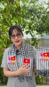 Khăn rằn thêu Logo 80 năm và cờ VN phiên bản ĐẶC BIỆT kỉ niệm 80 năm siêu đẹp