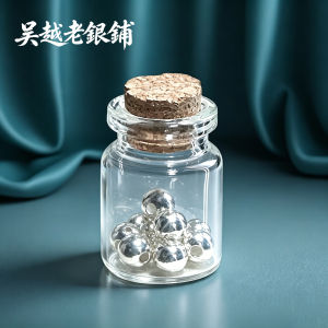 WU YUE JEWELRY | Sterling Silver 990 Polished Round Loose Beads for Jewelry Making