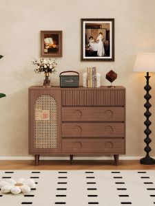 Vintage Real Wood Storage Cabinet