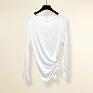 ชุดโยคะแขนยาวสีม่วง ชุดออกกำลังกายผู้หญิง แฟชั่นไฮเอนด์ ชุดโยคะระดับมืออาชีพ ฤดูใบไม้ร่วง/ฤดูหนาว ใหม่ 2025 ชุดคลุมแขนยาว