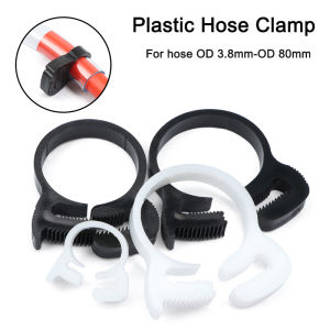 10Pcs Plastic Hose Clamps 3.8mm ~ 80mm Easy to Use Water Pipe Strong Clip Spring Cramps Fuel Air Tube Fitting Fastening Buckles