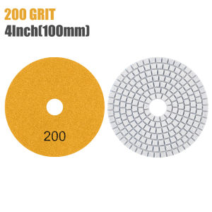 CMCP 1Pc Diamond Polishing Pad 4 Inch 100mm Wet/Dry for Concrete Marble Stone Grinding Sanding Disc Set 50-10000 Grit