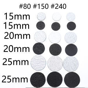 New~Black/White Sanding paper 50/pcs Pedicure Foot Care Tools 15mm 20mm 25mm nail drill bit Disk disc Salon Calluse Replaceable