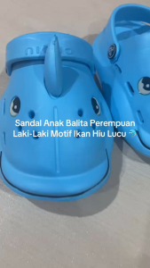 Sandal Let Balita Anak Motif Ikan Sirip Hiu Lucu Ringan CQ12E