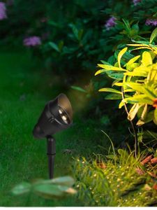 Outdoor LED Spotlight Tree Lighting Ground Plug Scenic Landscape Waterproof Advertising Board Background Wall Garden Light
