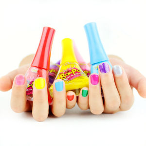 North America Import Bo-Po Little Girl Princess Candy Color Quick-Drying Environmental-Friendly Tearable Kids Nail Polish Nail Pink