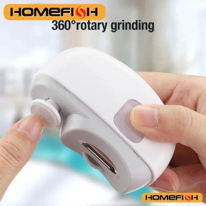 Electric Nail Clipper Safety Automatic Fingernail Clipper With Light Portable Polishing Nail Trimmer for Kids Adults Elderly