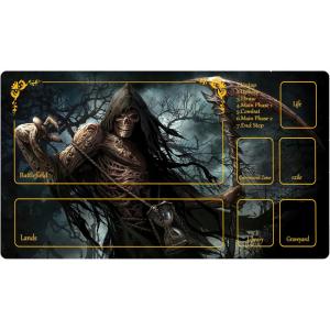 Skull image MousePad Playmat Magic Card Game pad  Duel Desk mat tapete for magic MTG TCG Non-Slip Durable Stitched Edge